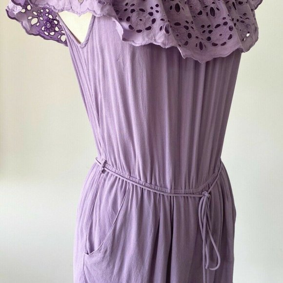 TIGERLILY Lozents Lilac Mauve Broderie Off The Shoulder Playsuit NWT RRP$170 - Picture 12 of 16